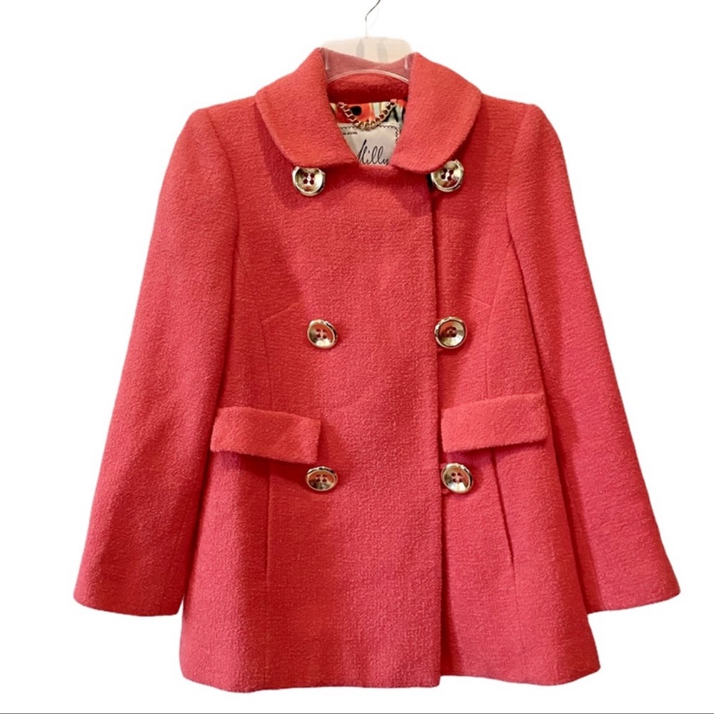 Milly of New York double breasted peacock